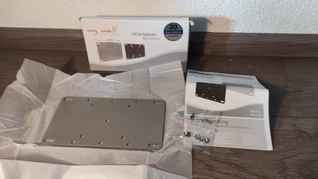 VESA Adapter HA 2 L Zilver My Wall Mount Accessoires, Ophalen of Verzenden, Nieuw