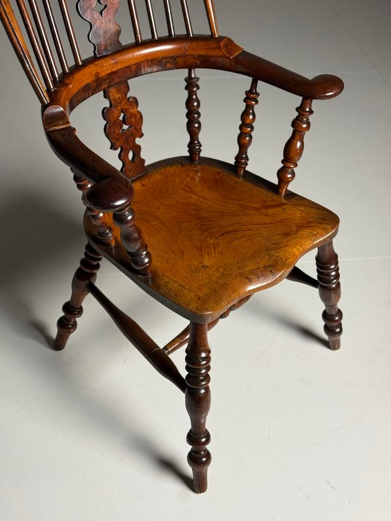 Engelse Windsor stoel Taxus hout antiek, Ophalen