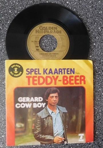 Cowboy Gerard - teddy-beer & Spel kaarten (vanaf € 3,50), Ophalen of Verzenden, Zo goed als nieuw, Overige formaten, Levenslied of Smartlap