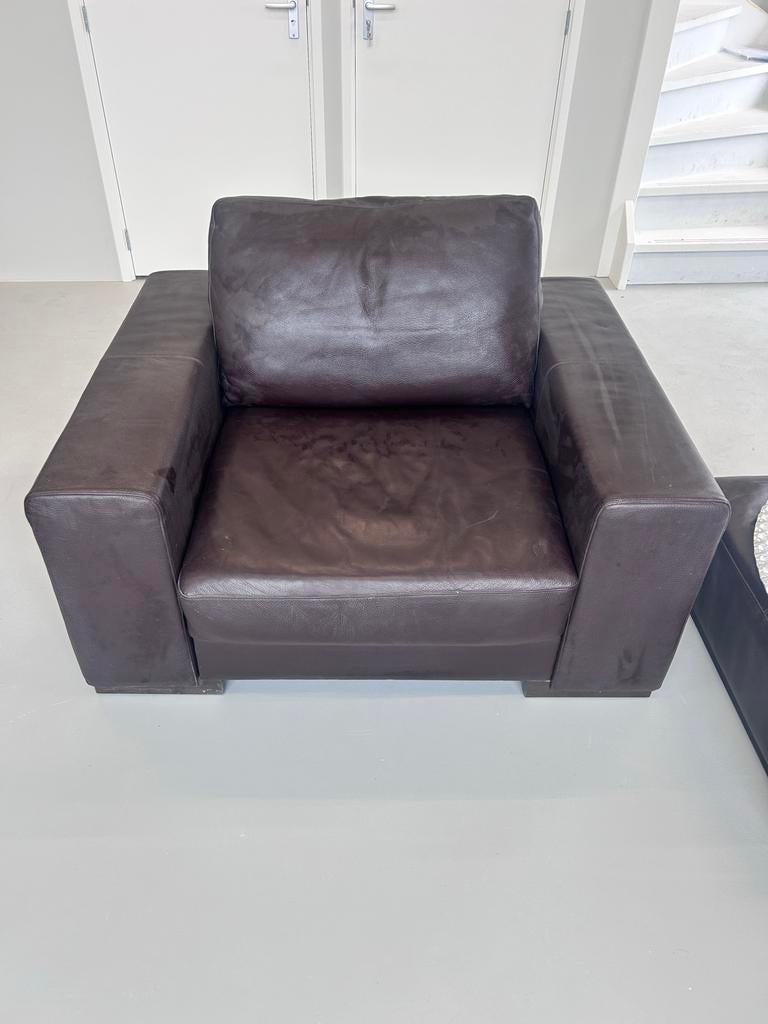 Natuzzi Stoel - Hoogwaardig Materiaal & Zitcomfort, Ophalen, Gebruikt, Bruin, Leer