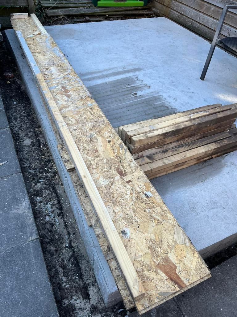 Bekisting plus paaltjes, Ophalen, Gebruikt, 180 tot 250 cm, Palen