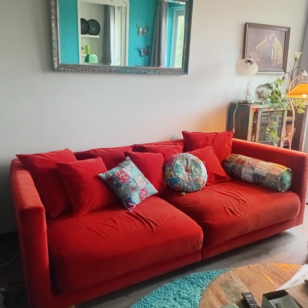 IKEA Stockholm 2017 bank - Comfortabel en stijlvol, Ophalen, Gebruikt, 100 tot 125 cm, Driepersoons