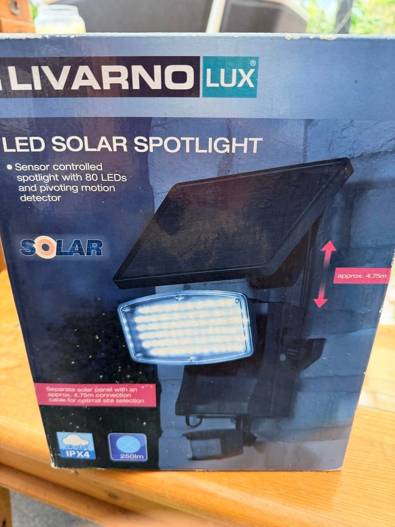 Livarno Lux LED Solar Spotlight, Ophalen, Zonne-energie, Nieuw, Spots