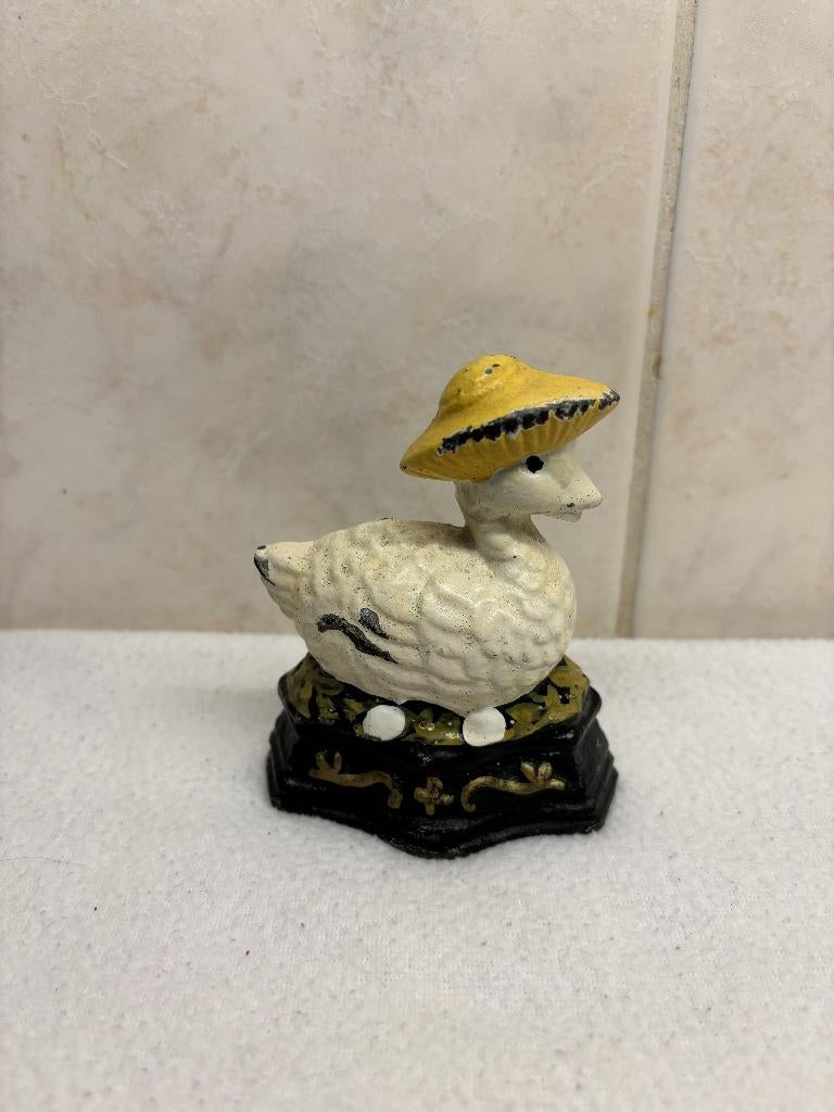 Gietijzer Deurstop-Raamstop Gans, Ophalen of Verzenden