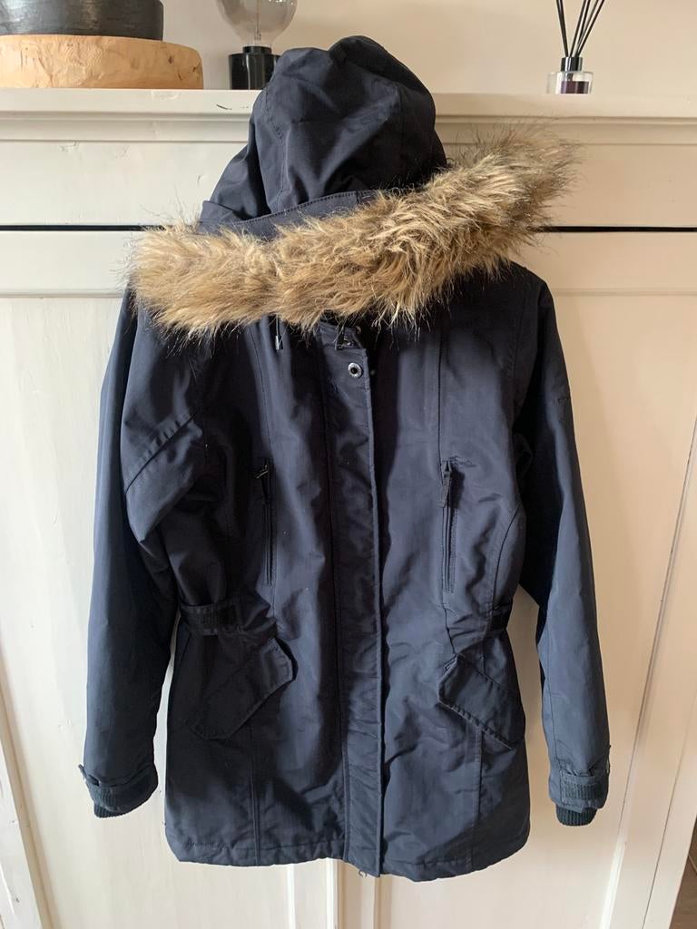 Zwarte water/wind dichte zwarte jas, Kleding | Dames, Ophalen of Verzenden, Zo goed als nieuw, Zwart