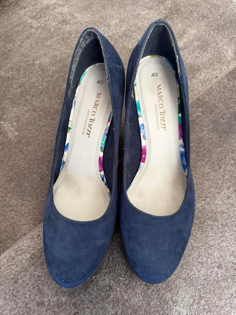 Nieuw in doos blauwe schoenen van Marco Tozxi maat 40, Kleding | Dames, Blauw, Nieuw, Ophalen of Verzenden, Schoenen met hoge hakken