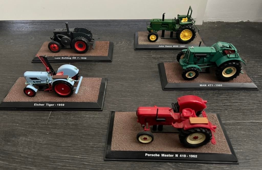 5 x Model Tractor o.a John Deere,Porsche, Verzamelen, Ophalen of Verzenden, Zo goed als nieuw