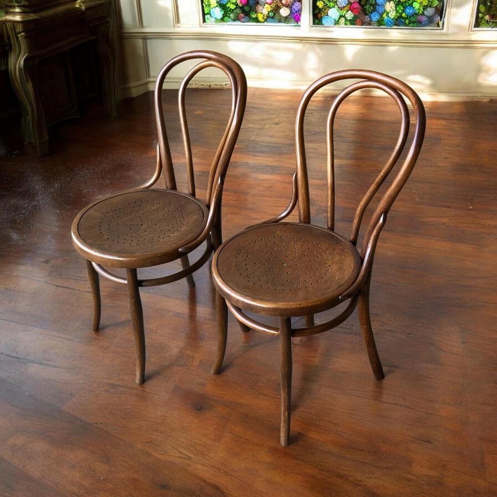 Thonet nr 18 / Josef Hoffmann Wien stoelen uit 1906, Ophalen