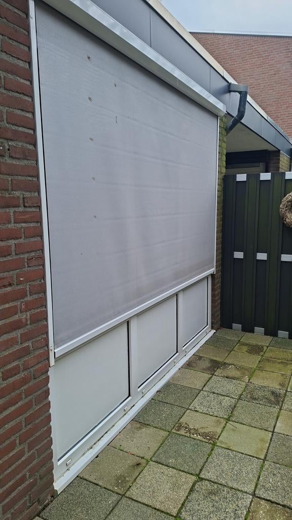 Elektrische zonwering - Screen voor ramen, Tuin en Terras, Zonneschermen, Ophalen, Gebruikt, Elektrisch, 150 tot 300 cm