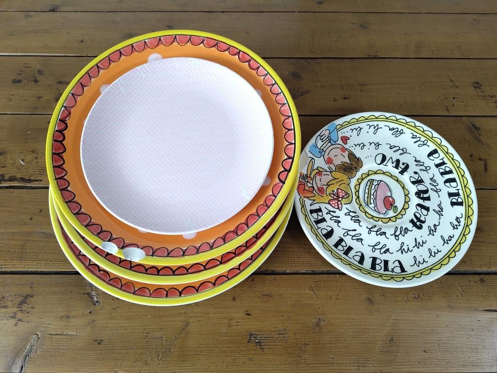 Diverse borden, oa van blond, Huis en Inrichting, Ophalen, Gebruikt, Blond Amsterdam, Bord(en)