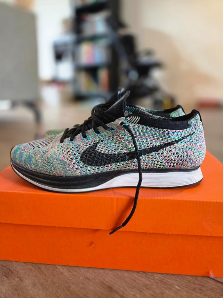 Nike Flyknit Racer Multicolor 3.0, Kleding | Heren, Schoenen, Zo goed als nieuw, Overige kleuren, Ophalen of Verzenden