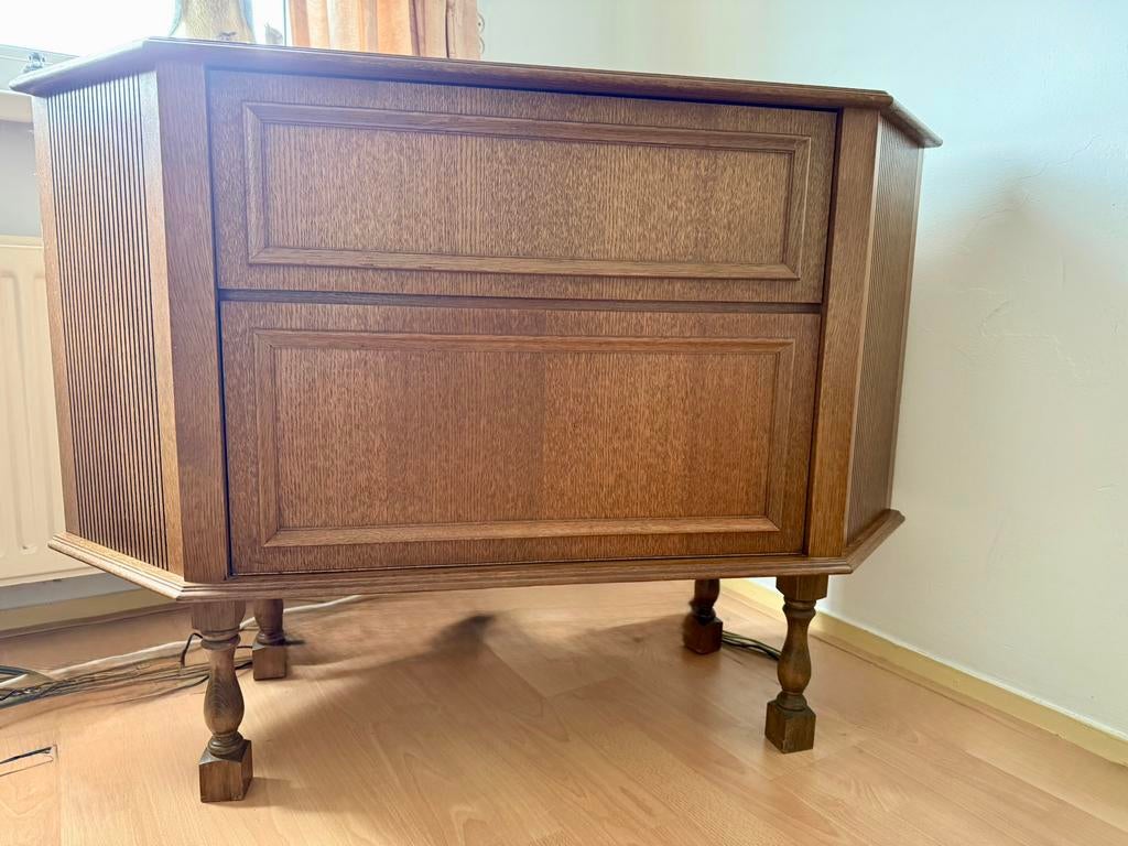 Vintage philips radio, platenspeler meubel., Ophalen