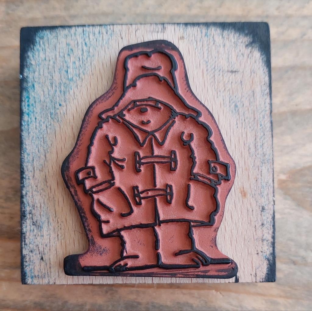 Houten stempel Beertje Paddington, Ophalen of Verzenden, Gebruikt, Houten stempel