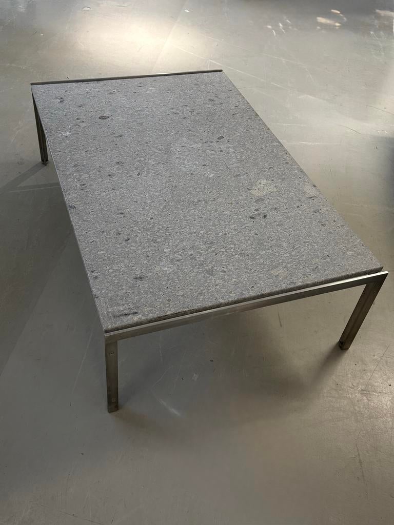 Vintage tafel met stenen blad, Huis en Inrichting, Ophalen