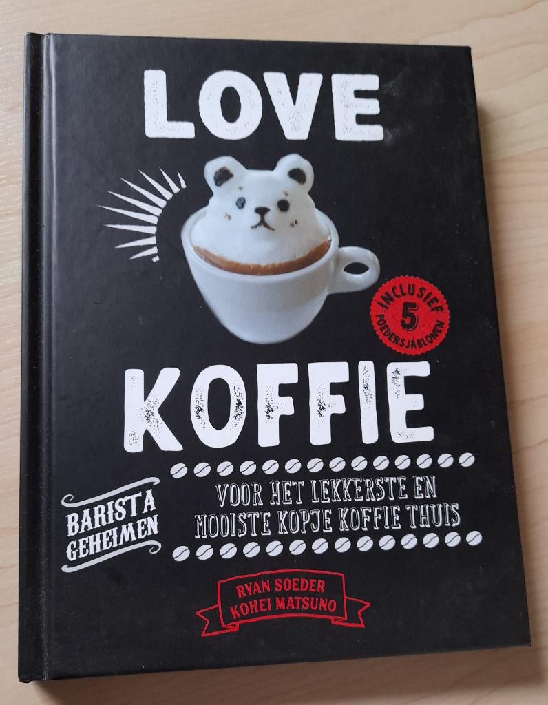 LOVE KOFFIE Ryan Seeder met 5 SJABLONEN BARISTA GEHEIMEN, Ophalen of Verzenden, Nieuw