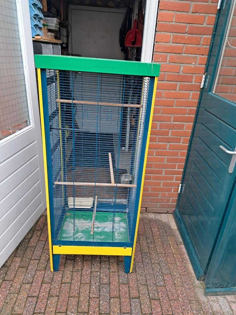 Groote vogel kooi, Ophalen, Metaal, Vogelkooi