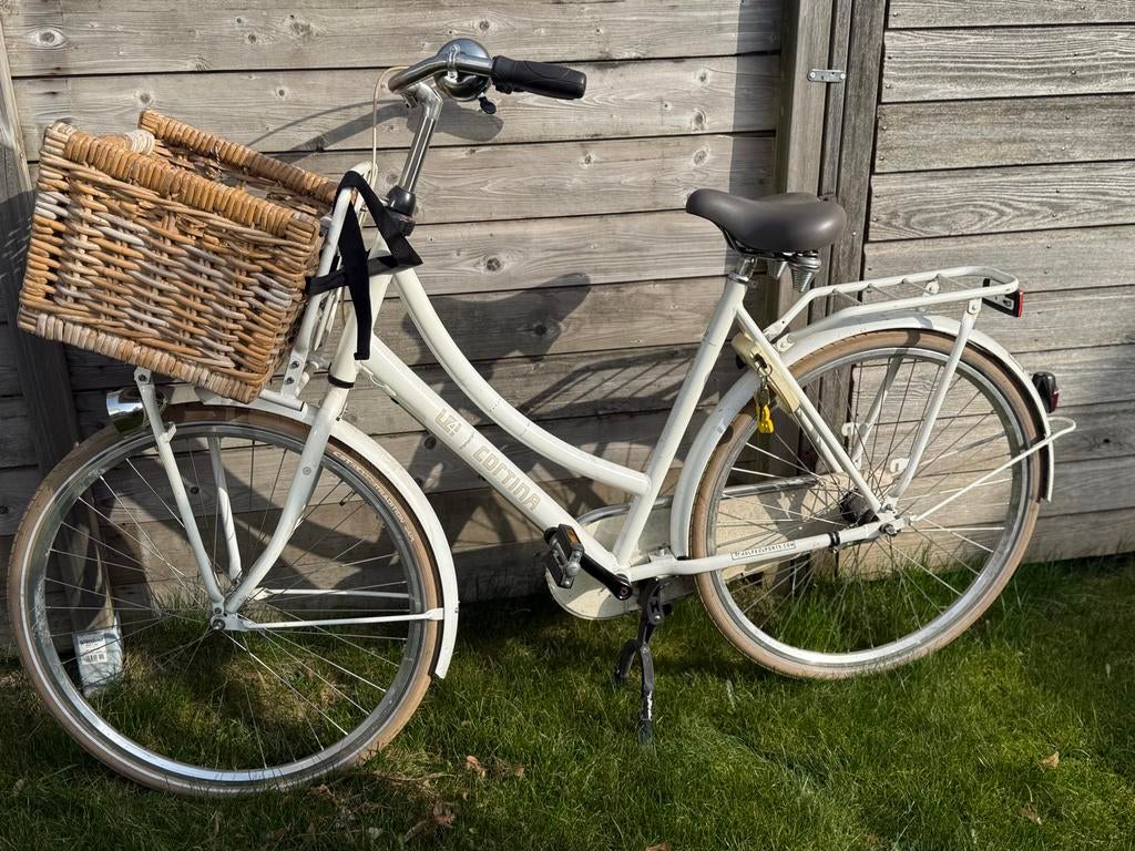 Cortina U4 Transportfiets Dames - Wit met mand, Fietsen en Brommers, Fietsen | Dames | Damesfietsen, Versnellingen, Ophalen, Overige merken