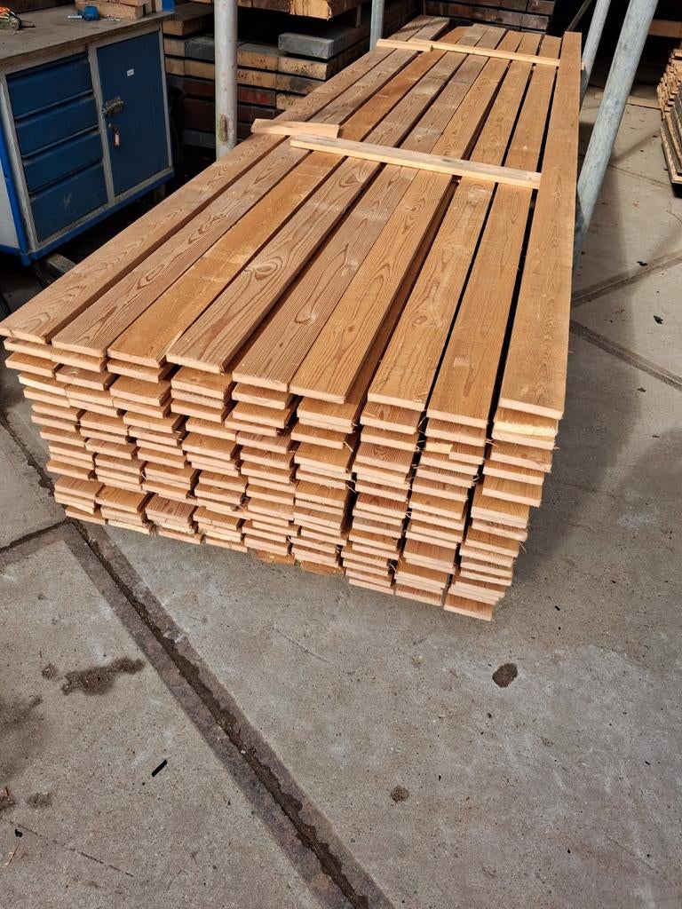 Vuren plafondlatten 95x15mm lengte 290&400cm, Ophalen, Nieuw, 250 cm of meer, Planken