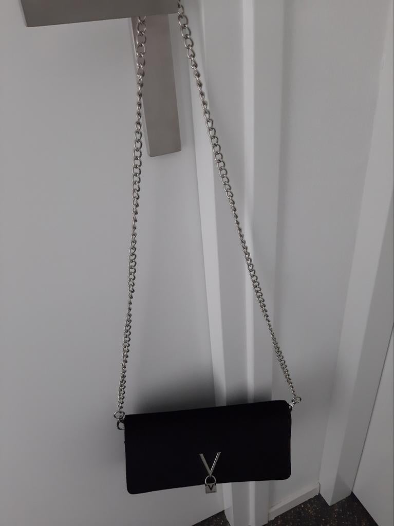 Valentino velvet tasje zwart, Ophalen of Verzenden, Zo goed als nieuw, Zwart, Schoudertasje
