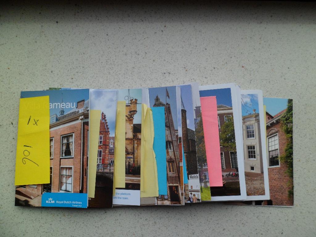 37 introductie kaartjes van KLM huisjes, Verzamelen, KLM Huisjes, Verzenden, Nieuw, 21 t/m 40