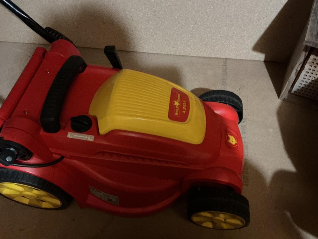 Wolf Garten A 340 E grasmaaier., Ophalen of Verzenden, Zo goed als nieuw, 50 cm of meer, Opvangzak