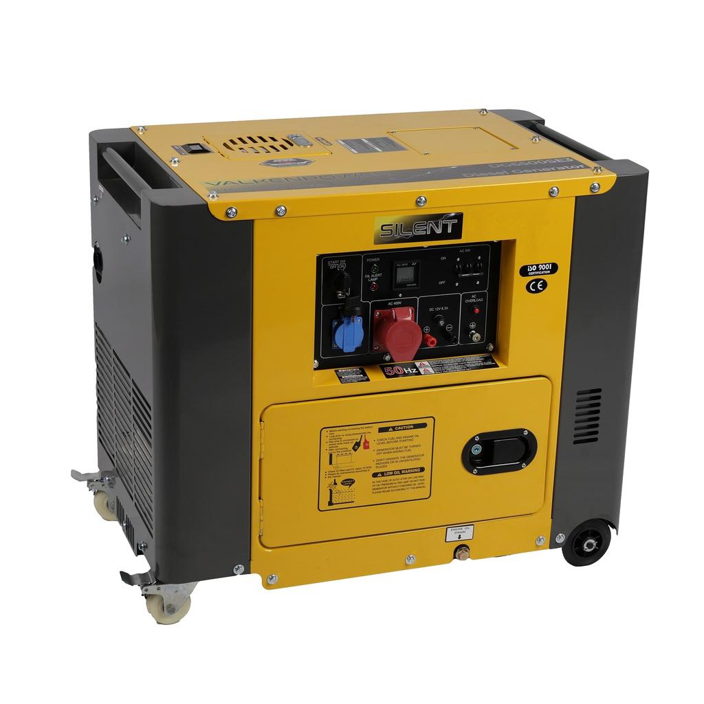 Diesel generator set geluidsgedempt 230V/400V 5kW / Nieuw