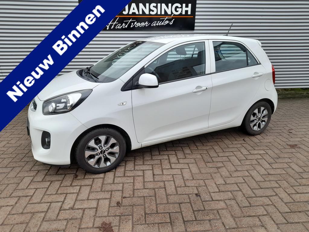 Kia Picanto 1.0 CVVT EconomyPlusLine | Camera | Airco | Navi, Auto's, Voorwielaandrijving, Stof, Gebruikt, Euro 6