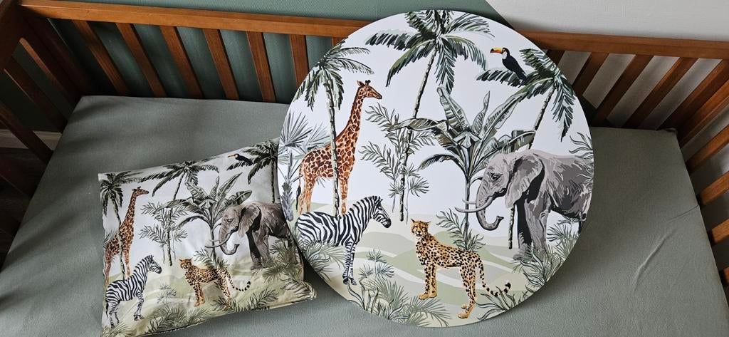 Muurcirkel forex + bijpassend kussentje, Ophalen, Zo goed als nieuw