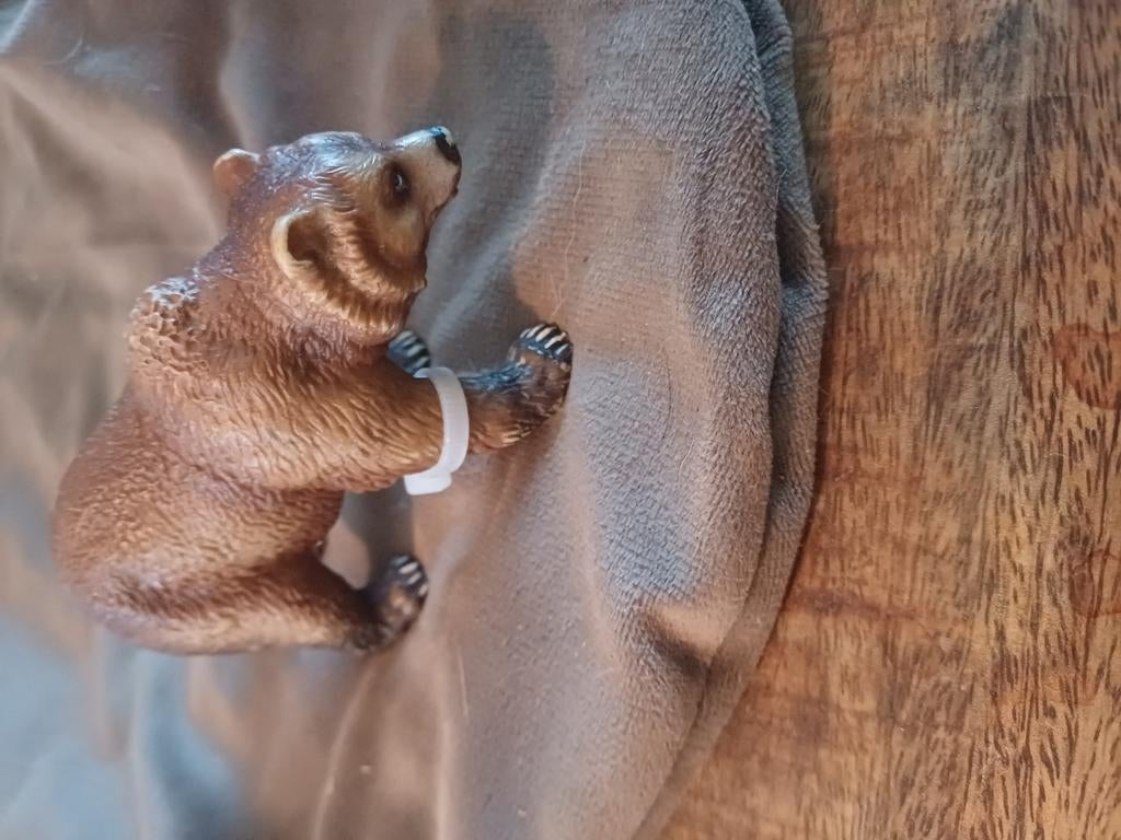 Schleich grizzly beer, Ophalen of Verzenden, Zo goed als nieuw, Wild dier, Beeldje of Figuurtje