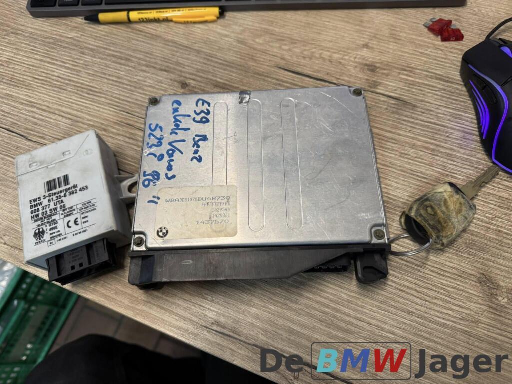DME module + EWS + sleutel BMW E39 12141429861, Gebruikt, Ophalen of Verzenden, BMW, BMW