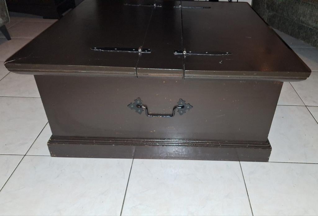 Opbergkist salontafel koloniaal, Ophalen, Gebruikt, 100 tot 150 cm, Koloniaal