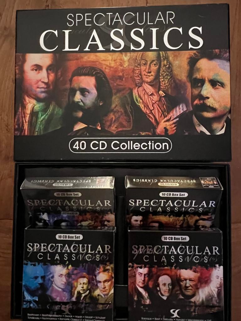 Spectacular Classics - 40 CD Collectie, Cd's en Dvd's, Cd's | Klassiek, Ophalen, Kamermuziek, Met libretto, Modernisme tot heden