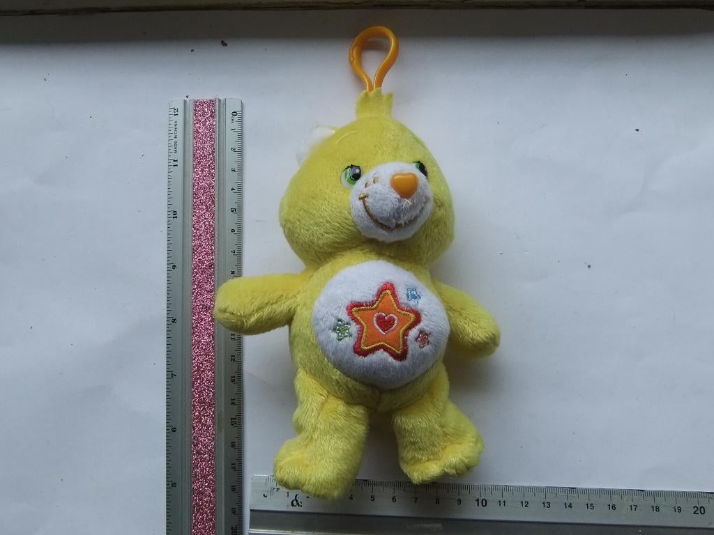 Troetelbeertjes sleutelhanger Geel 15cm, Verzenden, Nieuw