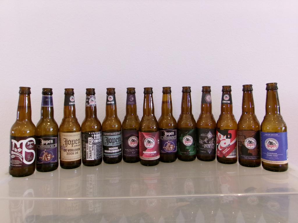 oude Jopen bierflesjes 2012, Verzamelen, Biermerken, Ophalen of Verzenden, Zo goed als nieuw, Flesje(s), Overige merken