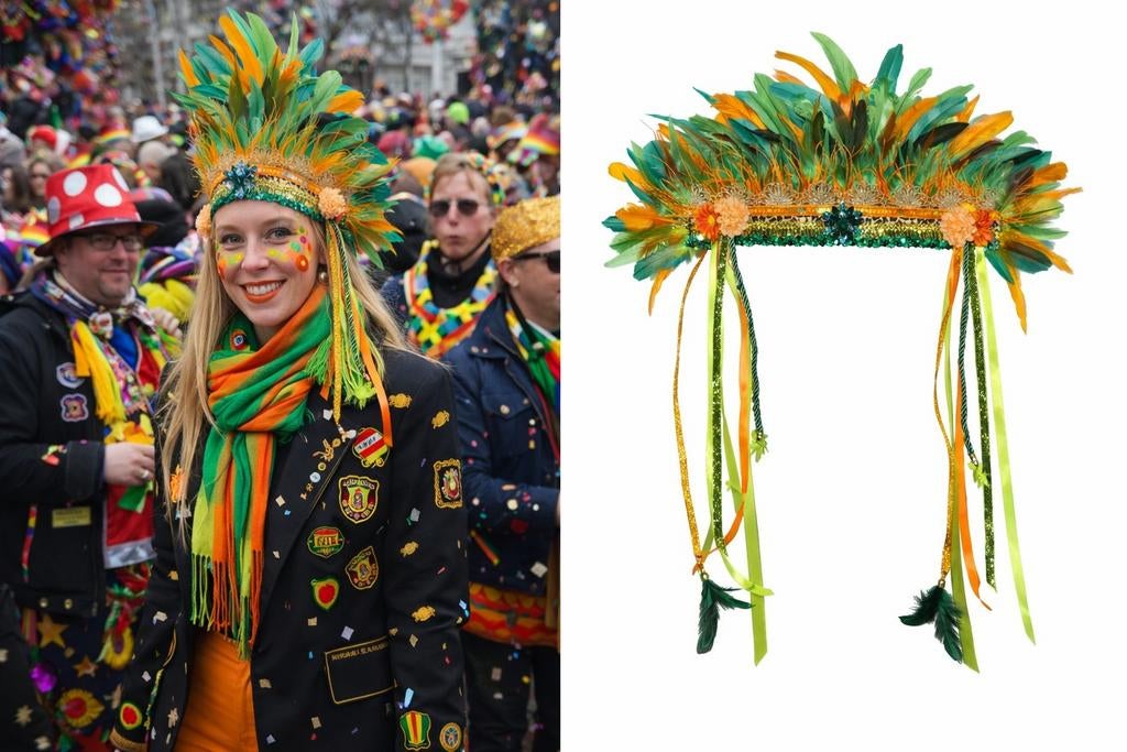 Hoofdtooi | Verentooi | Indianentooi Kruikenstad Carnaval, Ophalen, Nieuw, Carnaval