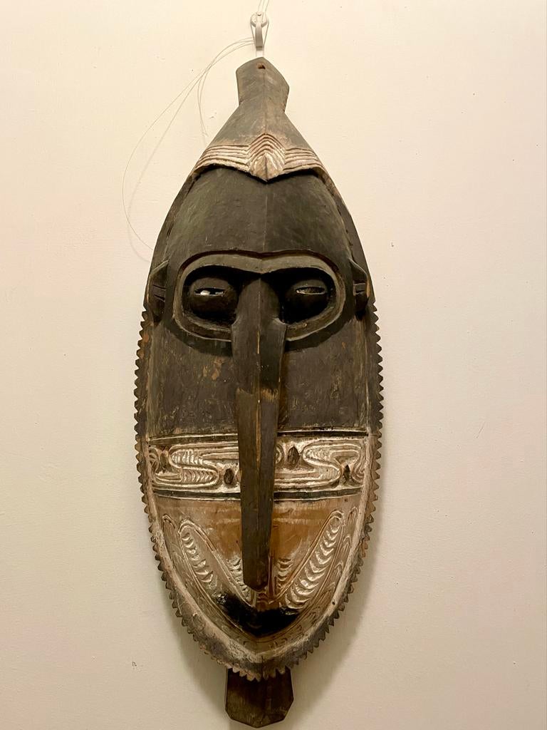 Tribaal masker uit Papoea Nieuw Guinea, jaren '80, Antiek en Kunst, Kunst | Niet-Westerse kunst, Ophalen