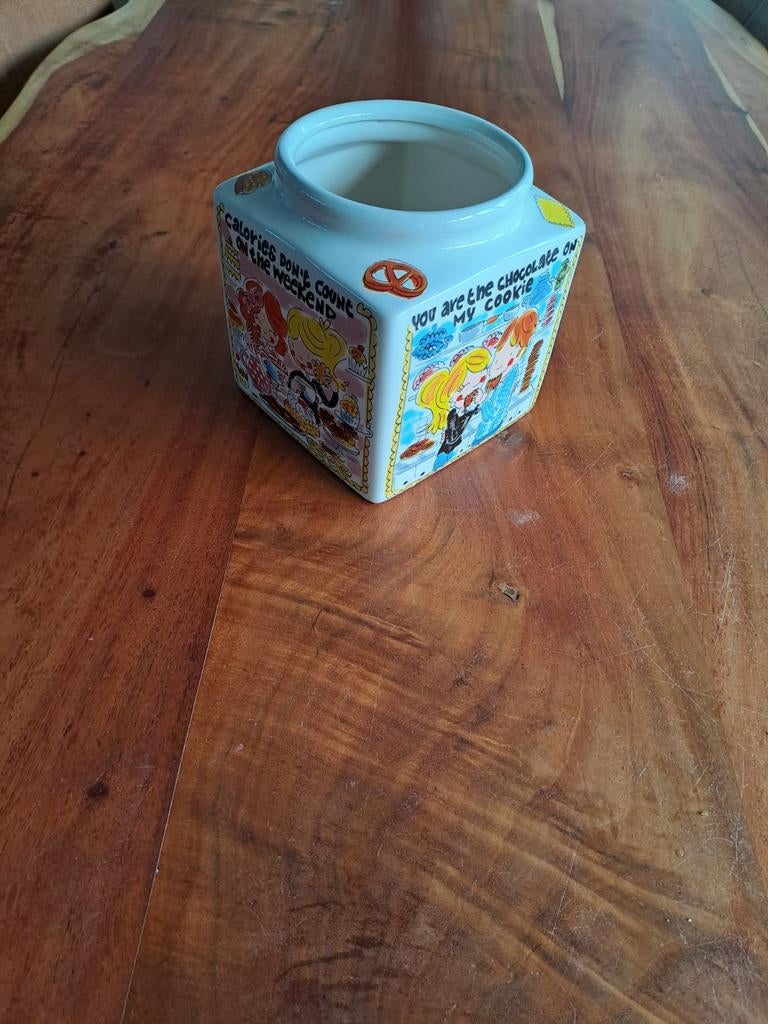 Blond amsterdam Koekjespot even bijkletsen, Huis en Inrichting, Ophalen of Verzenden, Gebruikt