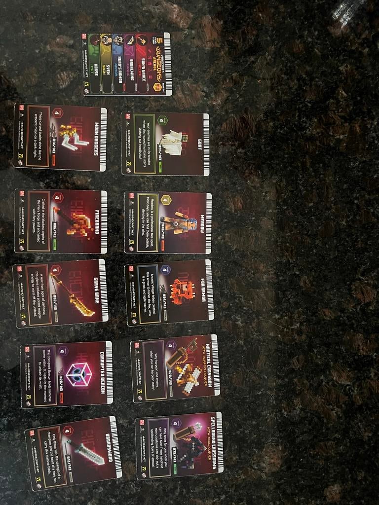 Minecraft Dungeons Arcade Kaarten, Verzenden, Nieuw, Losse kaart