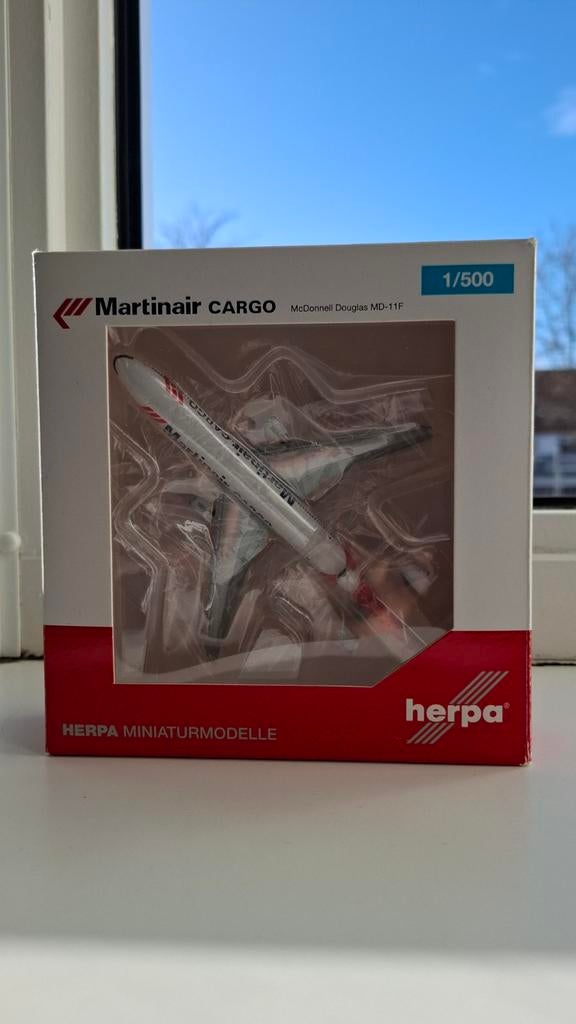 Herpa 1:500 Martinair MD-11F, Ophalen of Verzenden, Nieuw, Schaalmodel
