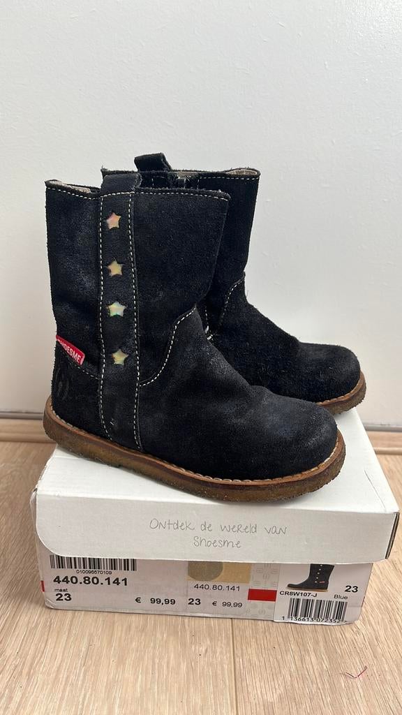 Shoesme blauwe laarsjes met sterretjes, maat 23, Kinderen en Baby's, Kinderkleding | Schoenen en Sokken, Meisje, Ophalen of Verzenden