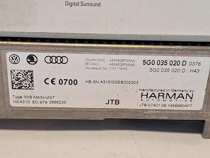 Navigatie Module van een Volkswagen Golf, Gebruikt, -, -, -