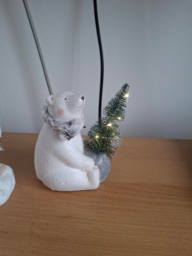 Schattige ijsbeer met kerstboom decoratie, Ophalen, Zo goed als nieuw