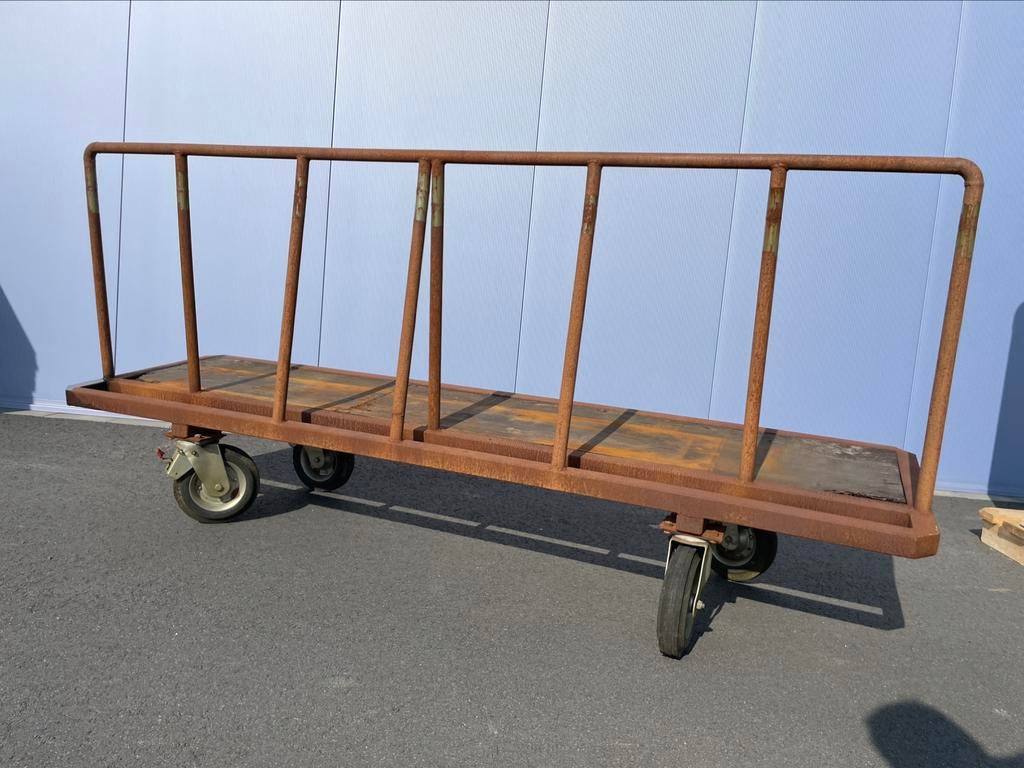 Platenkar transportwagen, Transportkar, 100 liter of meer, Ophalen of Verzenden, Zo goed als nieuw