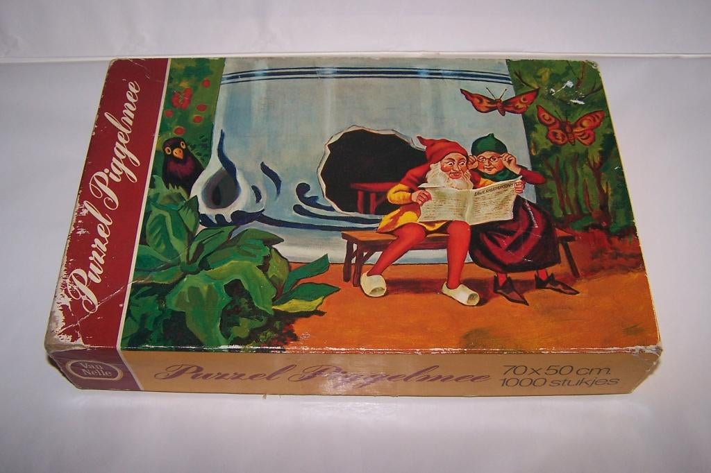 Vintage Van Nelle puzzel Piggelmee 1000 st. 70x50cm. Izgs., Ophalen of Verzenden