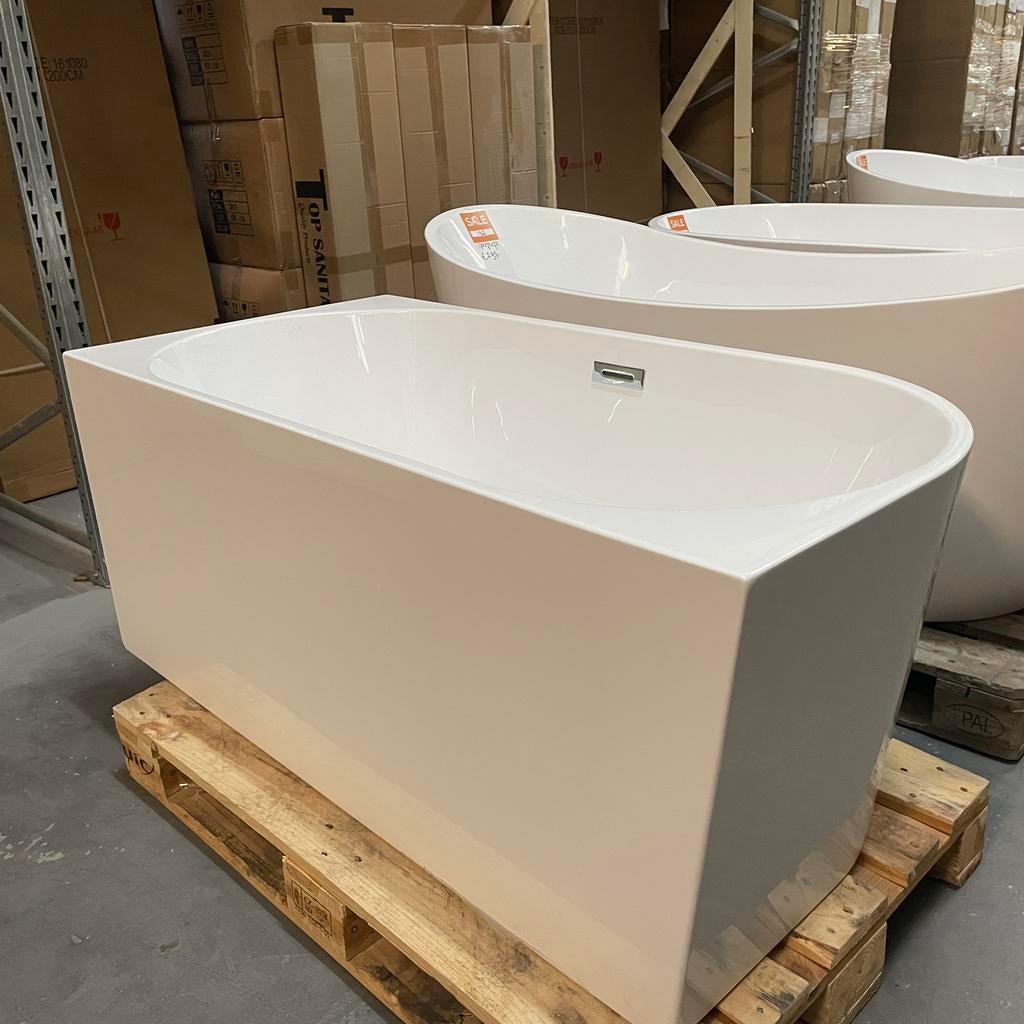 HOEKBAD 140x70x58 wit glanzend acryl nr133, Ophalen of Verzenden, Nieuw