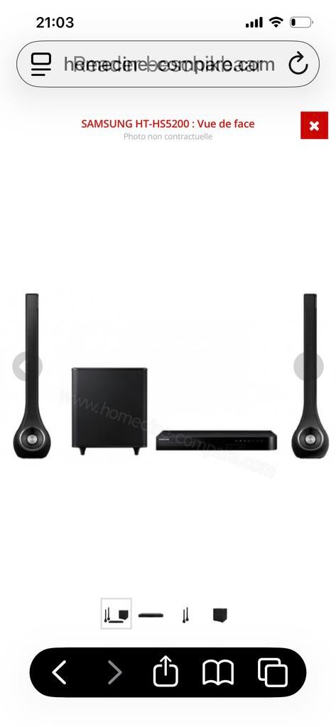 Samsung HTS-H5200 Home Cinema Set met Speakers & Subwoofer, Audio, Tv en Foto, Home Cinema-sets, Gebruikt, Dvd-speler, 5.1-systeem