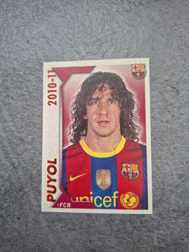 Panini sticker FC Barcelona set 2010/11. Speler Puyol., Verzenden, Zo goed als nieuw, Sticker