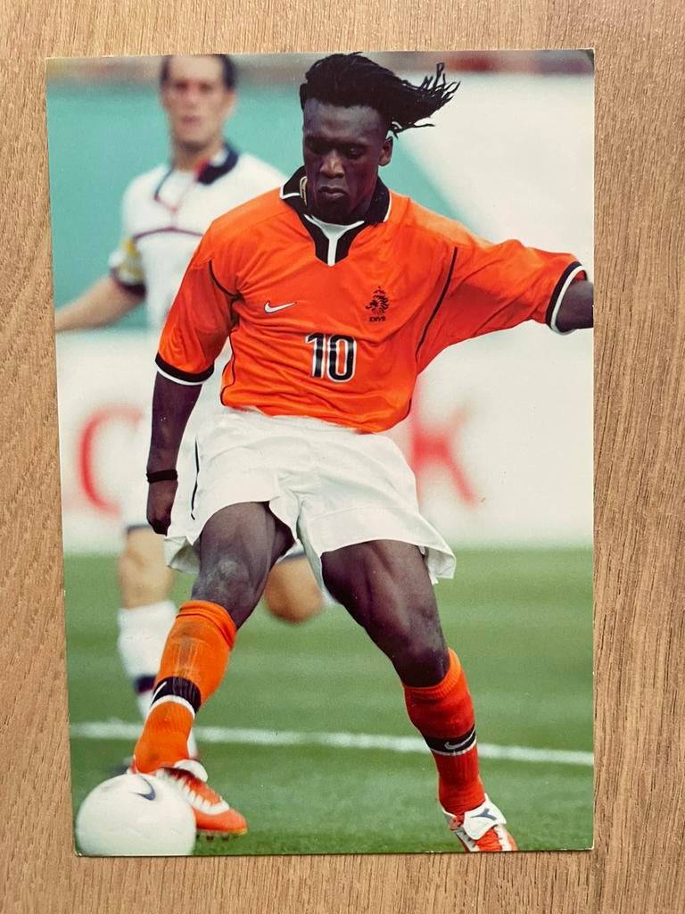 Fotokaart Clarence Seedorf (Ajax, Real Madrid)., Ophalen of Verzenden, Nieuw, Ajax, Spelerskaart