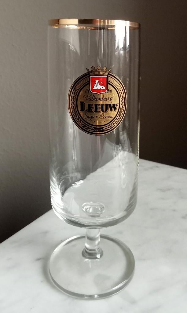 6 Leeuw Voetglazen, Verzamelen, Biermerken, Ophalen of Verzenden, Zo goed als nieuw, Glas of Glazen, Leeuw
