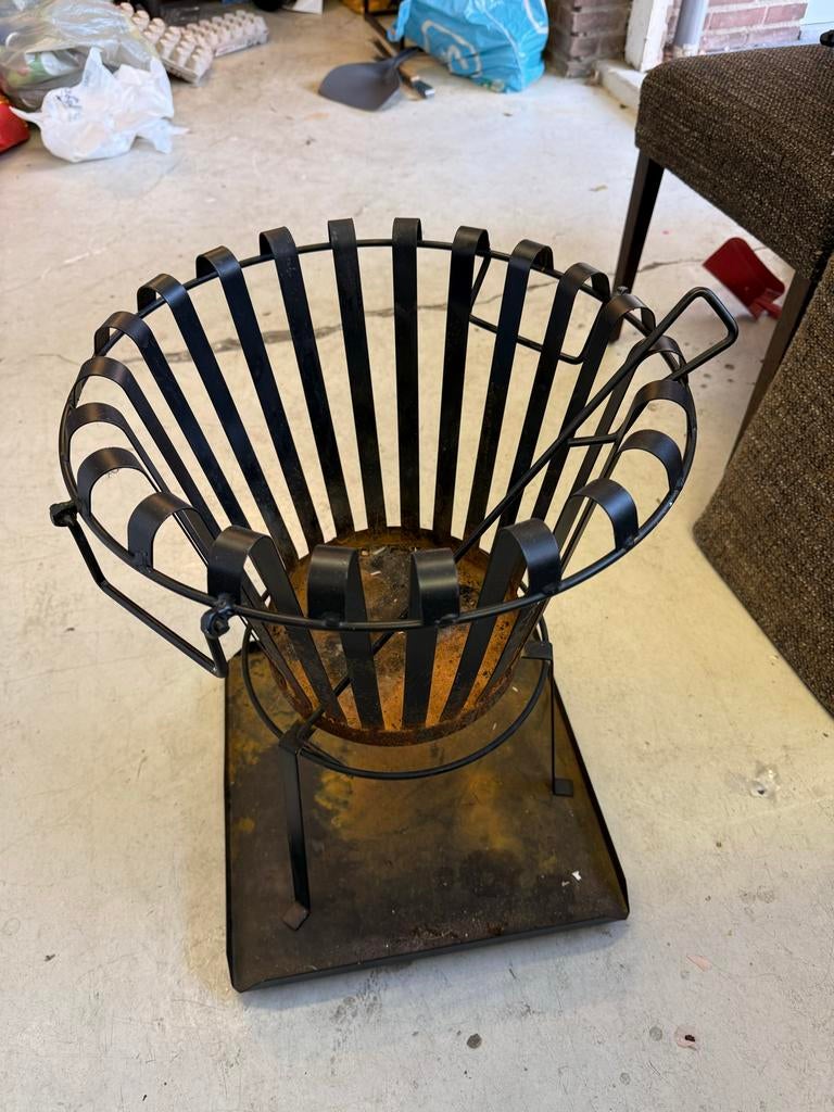 Vuurkorf met bodemplaat, Ophalen, Gebruikt, Vuurkorf